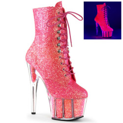 Pleaser ADORE-1020G Neon Pink Glitter Sale Women