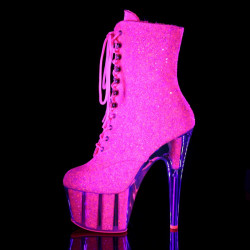 Pleaser ADORE-1020G Neon Pink Glitter Sale Women