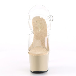 Pleaser SKY-308 Transparent Cream Sale Women