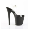 Pleaser FLAMINGO-808 Black Matte Platform Pole Dance Shoes