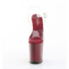 Pleaser FLAMINGO-808 Burgundy Platform Pole Dance Shoes