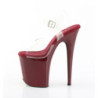 Pleaser FLAMINGO-808 Burgundy Platform Pole Dance Shoes