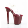Pleaser FLAMINGO-808 Burgundy Platform Pole Dance Shoes