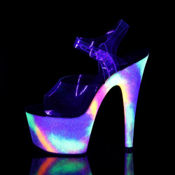 Pleaser ADORE-708GXY Neon Reactive Platform High Heels