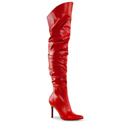 Pleaser CLASSIQUE-3011 Red Vegan Leather Sale Women