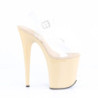 Pleaser FLAMINGO-808 Cream Platform Pole Dance Shoes