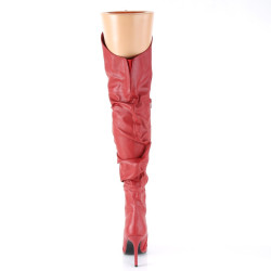 Pleaser CLASSIQUE-3011 Red Vegan Leather Sale Women