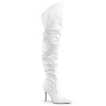 Pleaser CLASSIQUE-3011 White Vegan Leather Sale Women