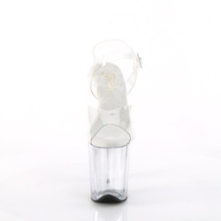 Pleaser FLAMINGO-808 Transparent Platform Pole Dance Shoes
