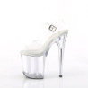 Pleaser FLAMINGO-808 Transparent Platform Pole Dance Shoes