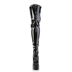 Pleaser ELECTRA-3000Z Patent Platform Thigh High Boots