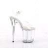 Pleaser FLAMINGO-808 Transparent Platform Pole Dance Shoes