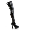 Pleaser ELECTRA-3000Z Patent Platform Thigh High Boots