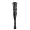 Pleaser ELECTRA-3000Z Vegan Platform Thigh High Boots