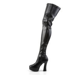 Pleaser ELECTRA-3000Z Vegan Platform Thigh High Boots