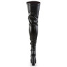 Pleaser ELECTRA-3000Z Vegan Platform Thigh High Boots