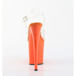 Pleaser FLAMINGO-808 Orange Platform Pole Dance Shoes