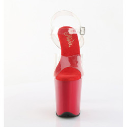 Pleaser FLAMINGO-808 Red Platform Pole Dance Shoes