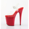 Pleaser FLAMINGO-808 Red Platform Pole Dance Shoes