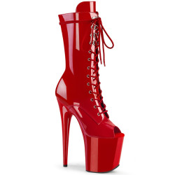 Pleaser FLAMINGO-1051 Red Patent Sale Women