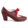 Pin Up Couture WIGGLE-32 Burgundy Vegan Leather Sale