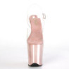 Pleaser FLAMINGO-808 Rose Gold Platform Pole Dance Shoes