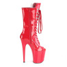 Pleaser FLAMINGO-1051 Red Patent Sale Women