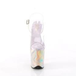 Pleaser FLAMINGO-808CRF Transparent Lavender Glitter