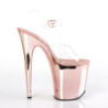 Pleaser FLAMINGO-808 Rose Gold Platform Pole Dance Shoes