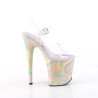 Pleaser FLAMINGO-808CRF Transparent Lavender Glitter