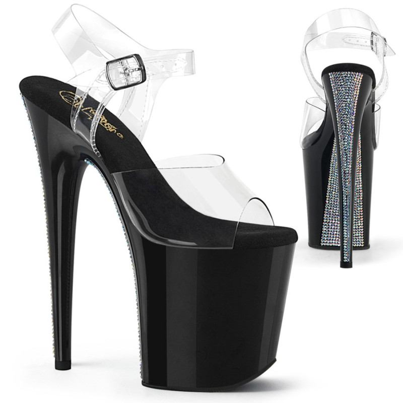 Pleaser FLAMINGO-808CRS-2 High Heeled Exotic Pole Shoes