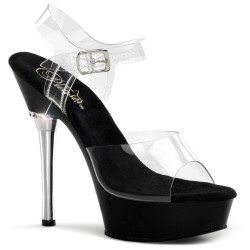 Pleaser ALLURE-608 Transparent Black Sale Women