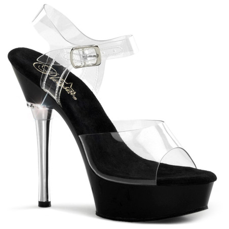 Pleaser ALLURE-608 Transparent Black Sale Women