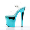 Pleaser FLAMINGO-808 Turquoise Platform Pole Dance Shoes