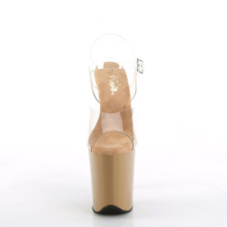 Pleaser FLAMINGO-808 Toffee Platform Pole Dance Shoes