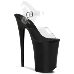 Pleaser INFINITY-908 Black Extreme Platform High Heels
