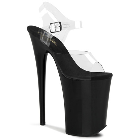 Pleaser INFINITY-908 Black Extreme Platform High Heels