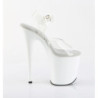 Pleaser FLAMINGO-808 White Platform Pole Dance Shoes