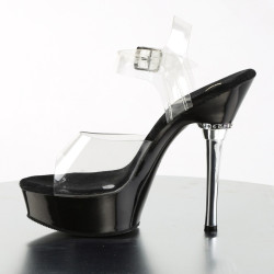 Pleaser ALLURE-608 Transparent Black Sale Women