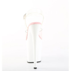 Pleaser FLAMINGO-808 Rose White Platform Pole Dance Shoes