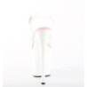 Pleaser FLAMINGO-808 Rose White Platform Pole Dance Shoes
