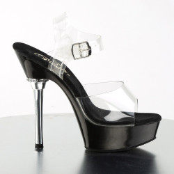 Pleaser ALLURE-608 Transparent Black Sale Women