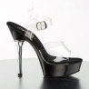 Pleaser ALLURE-608 Transparent Black Sale Women