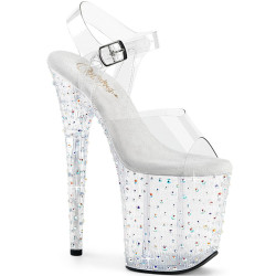 Pleaser STARDANCE-808 Silver Pole Dance High Heels Shoes