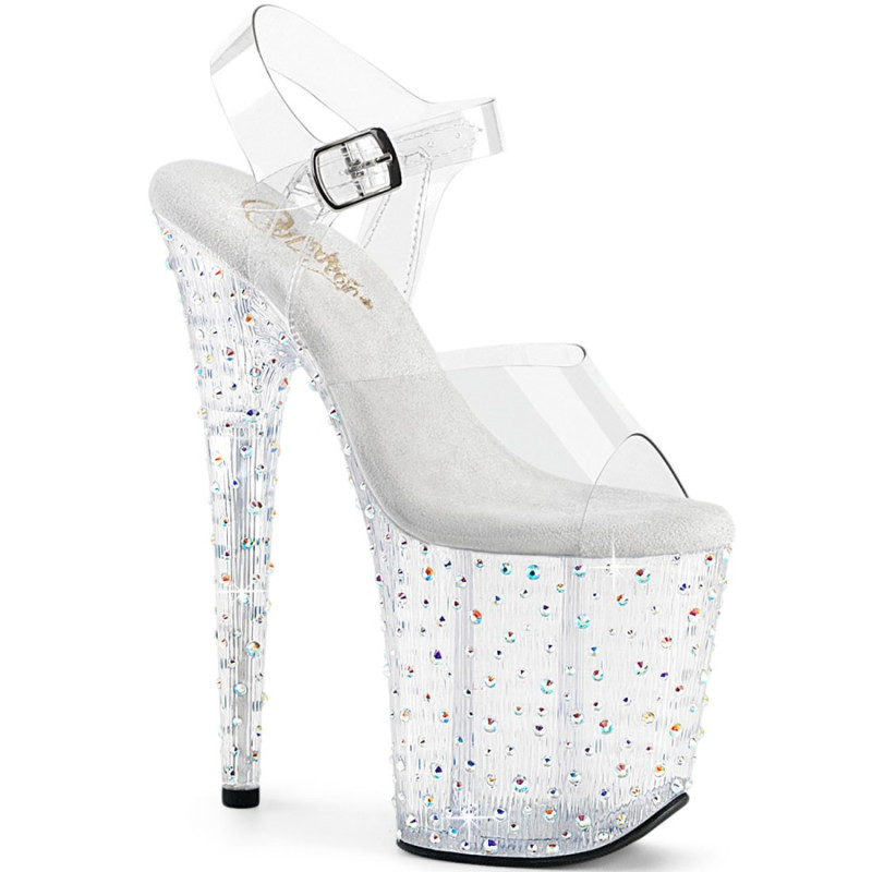 Pleaser STARDANCE-808 Silver Pole Dance High Heels Shoes Pleaser STARDANCE-808 Silver Pole Dance High Heels Shoes