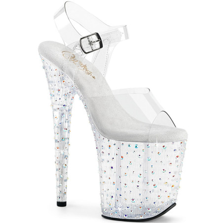 Pleaser STARDANCE-808 Silver Pole Dance High Heels Shoes