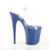 Pleaser FLAMINGO-808 Blue Platform Pole Dance High Heels