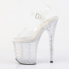 Pleaser STARDANCE-808 Silver Pole Dance High Heels Shoes