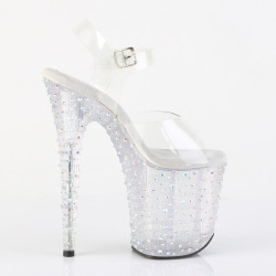 Pleaser STARDANCE-808 Silver Pole Dance High Heels Shoes