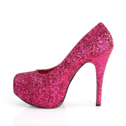 Pleaser Pink Label TEEZE-06GW Pink Glitter Pumps Men